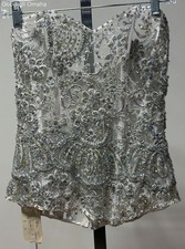 NWD Vintage Claire's Collection Sheer Sequined Corset Top - Archival 90s Couture