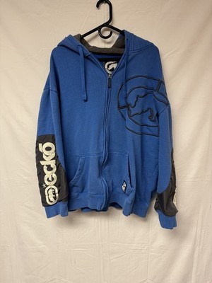 *INSANE* Y2K Ecko Unltd Full Zip Blue and Black Jacket