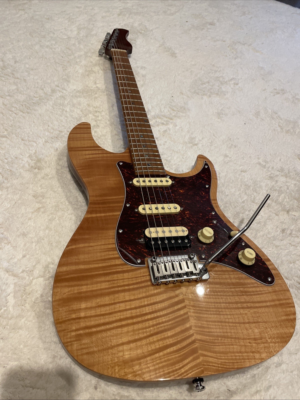 Sire S7 HSS FM Stratocaster-style Electric Guitar Natural 3