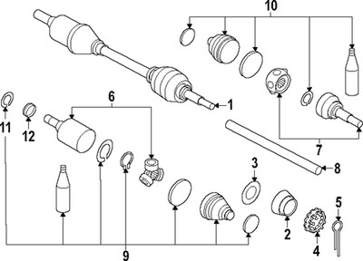 Genuine Nissan Outer Cv Joint Boot C9241-5MP0A | eBay