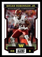 Brian Robinson Jr. 2023 Score #254 Washington Commanders FOOTBALL FREE SHIPPING