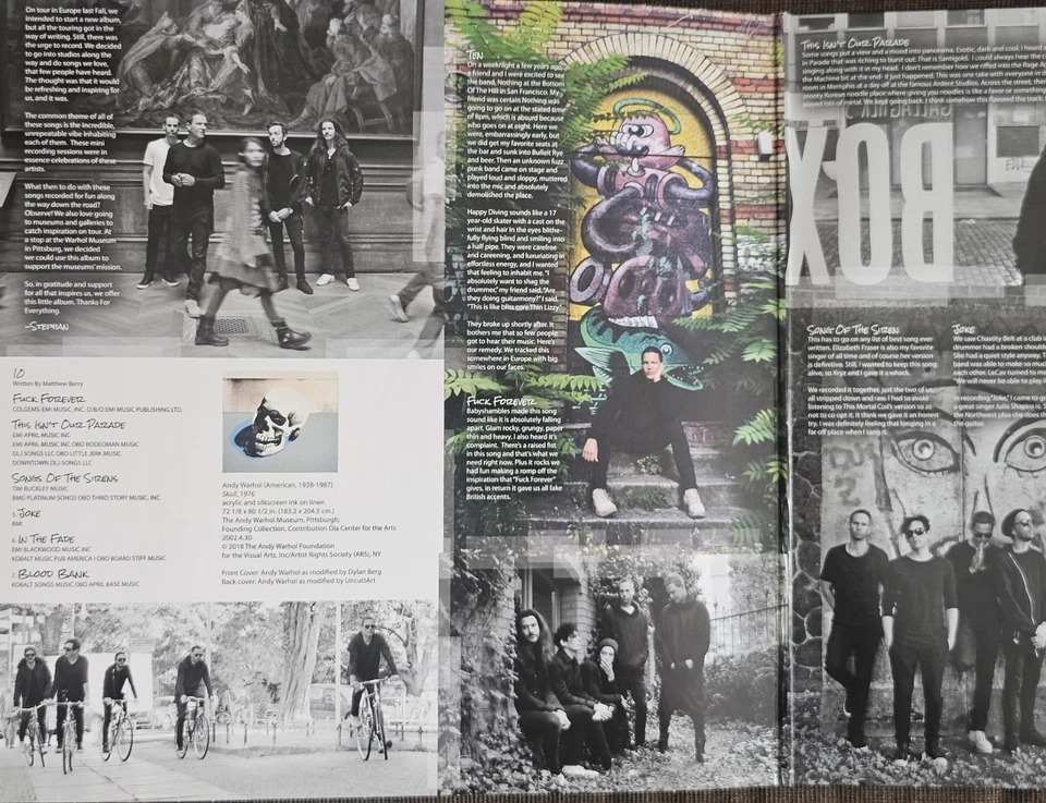 3eb Third Eye Blind  Signed Vinyl Thanks for everything. Warhol modified cover - Image 2 of 4