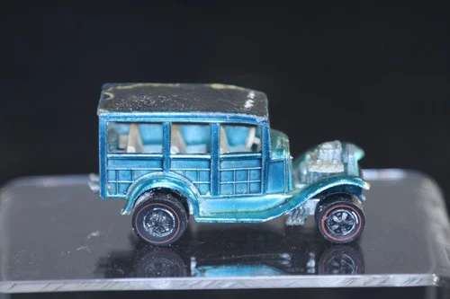 Hot Wheels Redline Classic ’31 Ford Woody Aqua White Int USA Base 1968