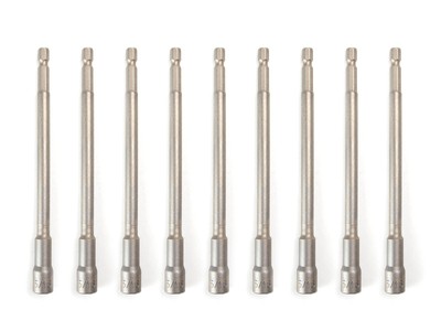 10pc 5/16'' inch SAE 6'' Extra Long Hex Shank Quick Magnetic Nut Setter Driver