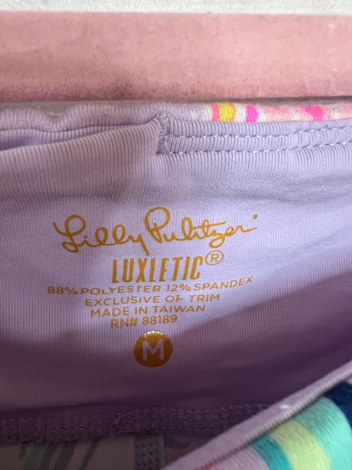 Lilly Pulitzer Size MED Luxletic Pants Tropical Print | eBay