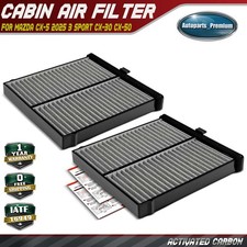2Pcs Activated Carbon Cabin Air Filter for Mazda CX-5 2025 3 Sport CX-30 CX-50