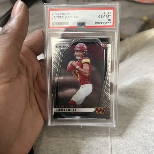2024 Panini Prizm Jayden Daniels RC #347 PSA 10 - Rookie