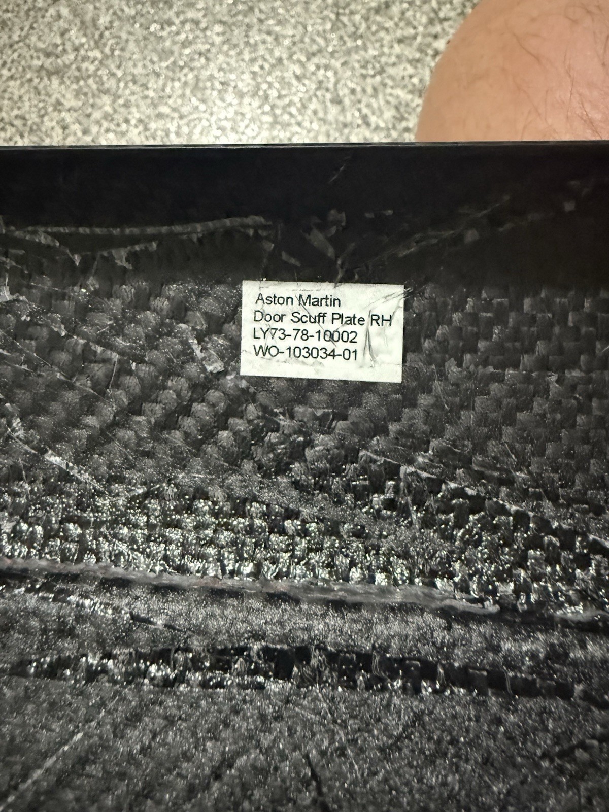 New Aston Martin DB11 and DBS Superleggera DOOR SCUFF PLATE Set
