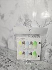 Handmade Press-On Nails Medium Oval Multicolor Glitter Floral Pre-Designed — photo 2