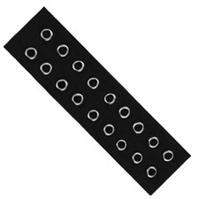 Black Headband With Holes, Wide Eyelet Headband, Punk Y2k Elastic Grommet Hea...