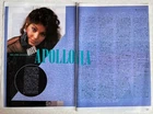 Apollonia 6 Patricia Kotero 1985 Japan Magazine Clipping PL 5M 2PAGE