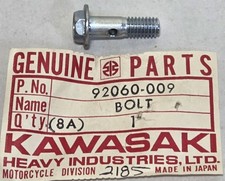 1 NEW Kawasaki H1 H2 S1 S2 S3 KH KH500 KH400 KH250 Banjo Bolt NOS OEM 92060-009