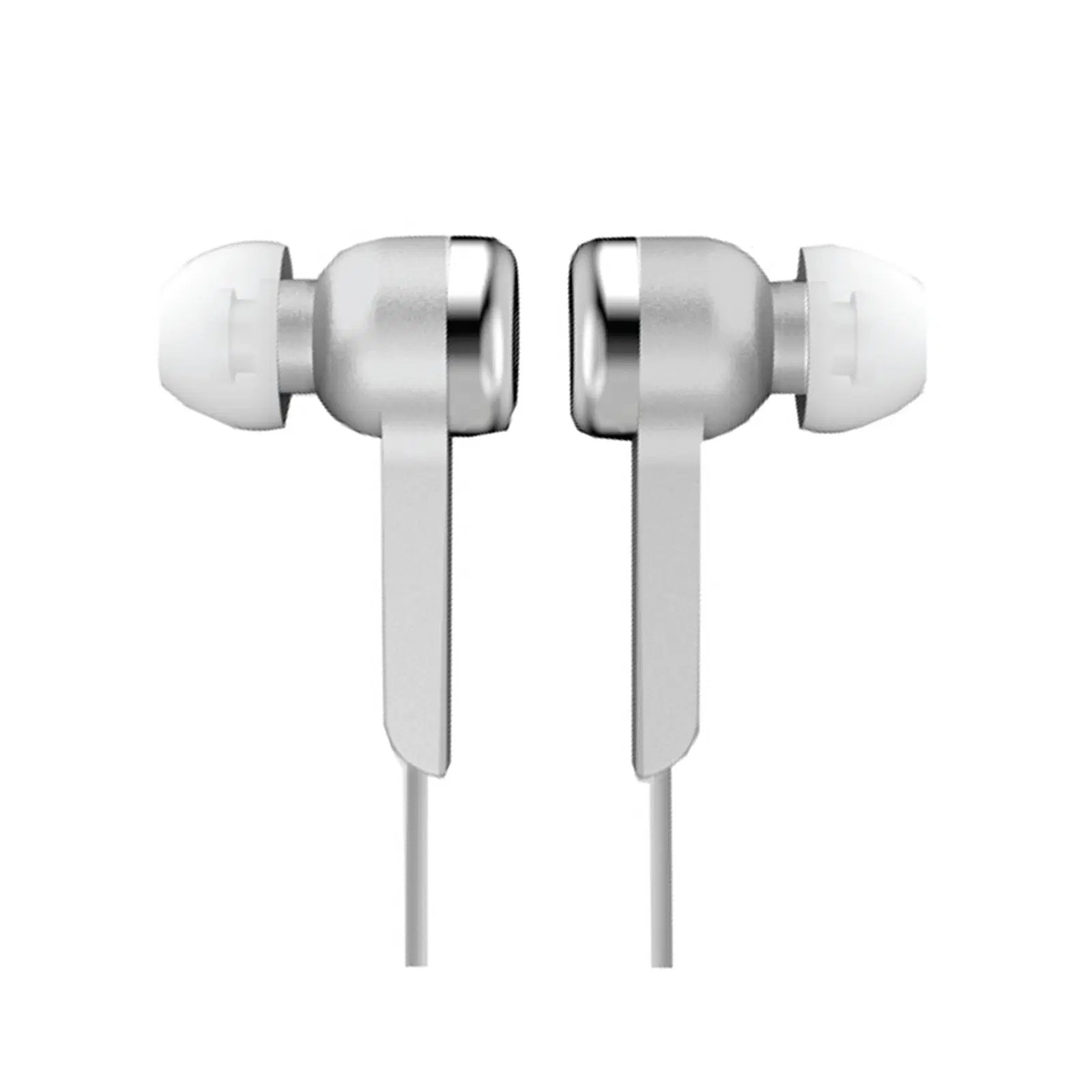 Supersonic Digital Stereo Earphones in Sleek Silver Design
