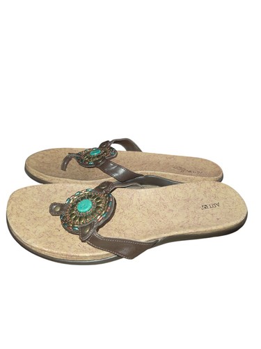 Sandalias Apt 9 para mujer con cuentas look suroeste 7 medianas - Imagen 4 de 4