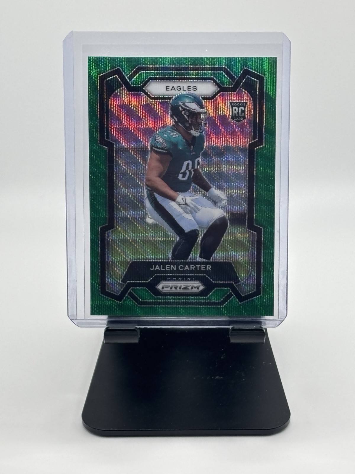 2023 Panini Prizm - Jalen Carter #381 Green Wave Prizm (RC) Philadelphia Eagles