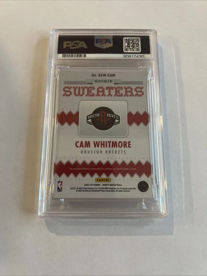 2023-24 Panini NBA Hoops - Rookie Sweaters Cam Whitmore #RSW-CAM (MEM, RC) - Image 2 of 2