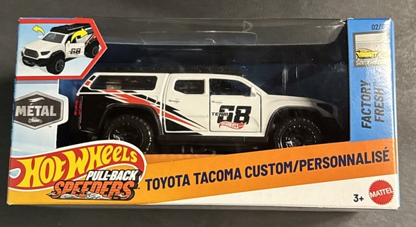 2024 Hot Wheels PULL-BACK Speeders, Cars „Toyota Tacoma Custom“ Metal-image