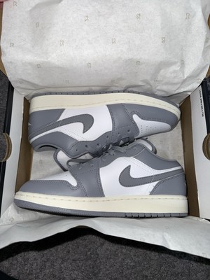 BRAND NEW WITH BOX Air Jordan 1 Low GS  Vintage Grey 