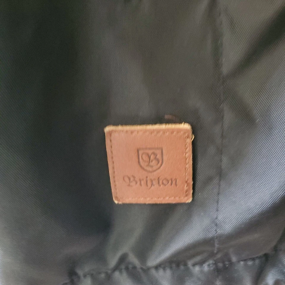 Chaqueta Brixton Para Hombre XL Claxton Alton Negra Con Capucha Cremallera Completa Forrada Cortavientos Foto 4 de 4