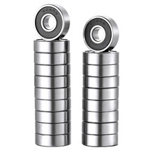 608 2RS Bearings, 20 Pack 608 Bearing, 8X22X7Mm RS Ball Bearing Grease Seal Asse