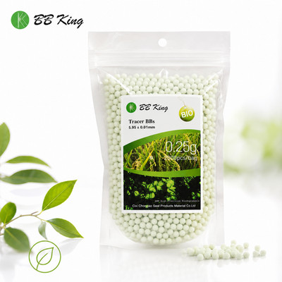 BB King Glow In Dark High Precision Tracer BIO BBs 0,25g 2.000 Beutel grün