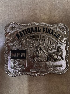 NEW!! 2026 ''Silver Colored'' Adult Hesston National Finals Rodeo Belt Buckle
