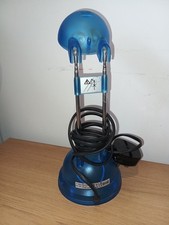 Lampada scrivania tavolo telescopica Ikea vintage anni 90 blu allungabile regolabile A9904Rara