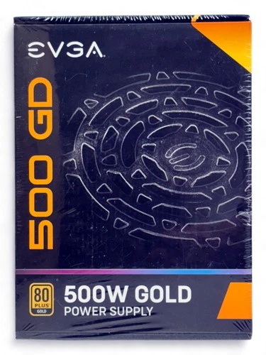 EVGA 500 GD 80 PLUS GOLD 500W Non-Modular Power Supply 100-GD-0500-V1 NEW Sealed
