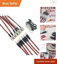 5.5 x 2.1 mm DC Power Jack Socket Threaded Female Panel Mount Connector Adapt...