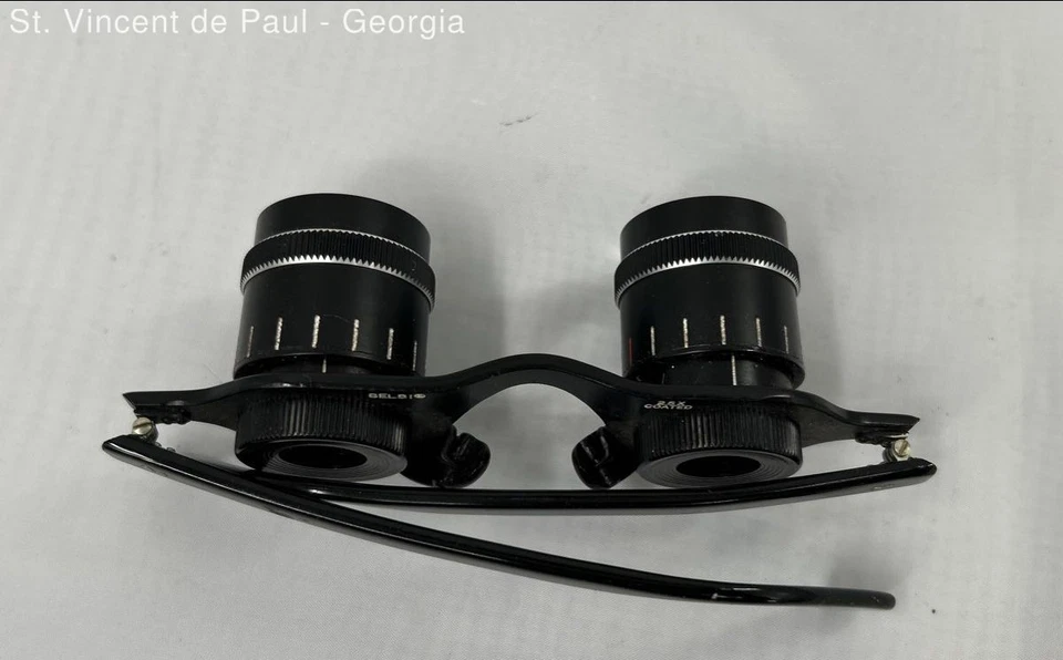 Vintage Selsi 2.5x Coated Hand Free Binoculars Glasses Opera Bird Watching Sport - Image 4 of 4