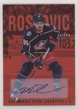 2021 Upper Deck Fleer Ultra Red Rainbow Foil 17/25 Jack Roslovic #58 Auto 0b6z