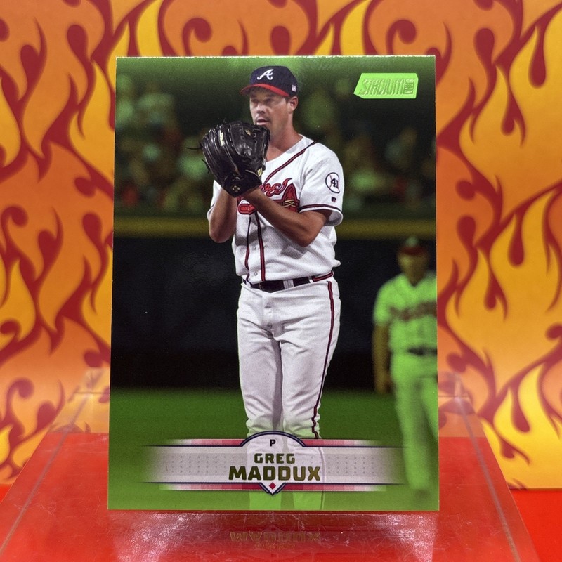 Greg Maddux 2025 Stadium Club Lime Green Foil #71 - Atlanta Braves