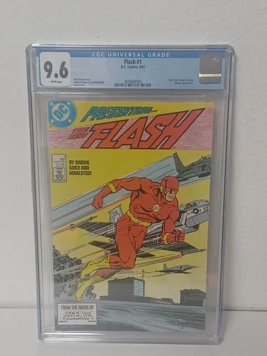 FLASH #1 (DC Comics, 1987) CGC Graded 9.6 ~ White Pages