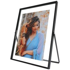 8x10 Inch Black Vertical Floating Frame Fits 7x9 6x8 5x7 Inch Picture Photo