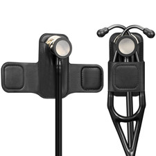 Stethoscope Holder Clip, PU Leather Stethoscope Hip Holder Lightweight Portable