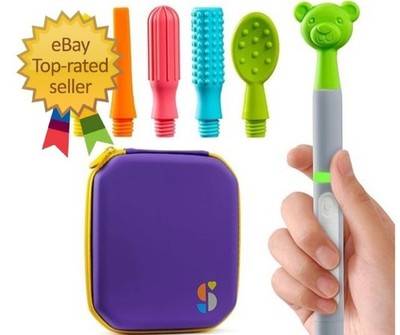 Special Supplies Buzz Buddy Oral Motor Stimulation kit with 6 Soft Grey