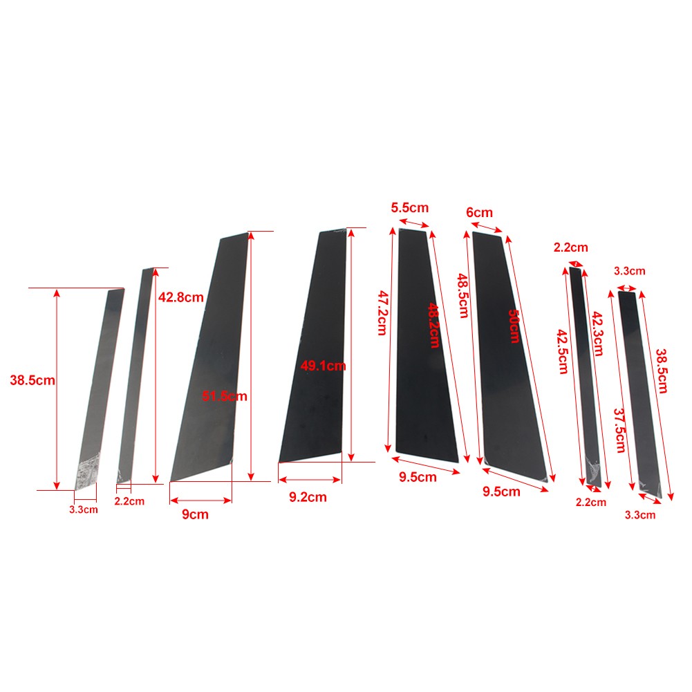 Door Window Pillar Post Decoration Cover Trim Fit BMW X3 F25 2011-2017 8pcs/Set