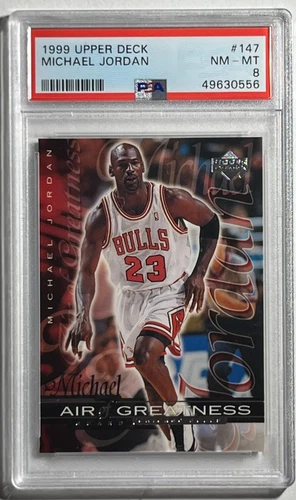 1999 Upper Deck Air Of Greatness Michael Jordan Card #147 PSA 8