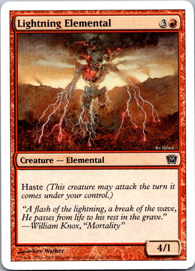 Lightning Elemental (Spanish) - "Elemental de rayos" C PS11 #116 NM MTG Magic
