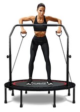 RAVS Mini Trampoline for Kids Adults 40"/48" Foldable Fitness Rebounder Kids ✝️