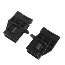 2Pcs Panoramic Sunroof Sun Visor Fixed Buckle Sun Shade Clip Black Plastic1671