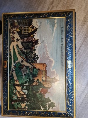 E.Otto Schmidt Nürnberg Große Blechdose Truhe Geschenk Lebkuchen