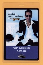 Marc Anthony 2002 Mended Tour VIP Laminated Backstage Pass