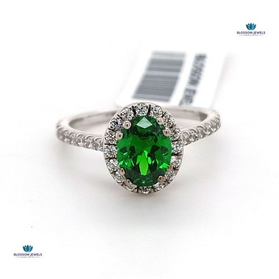 0.43 Ct Round Lab Grown/CVD Diamond Stunning Wedding Ring 14K White Gold Plated