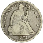1873 SEATED LIBERTY DOLLAR ~ NICE ORIGINAL VG!