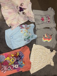Girls Size 5, 5T Clothes Tee Shirts  Lot - Comes From A SMOKE FREE HOME :)