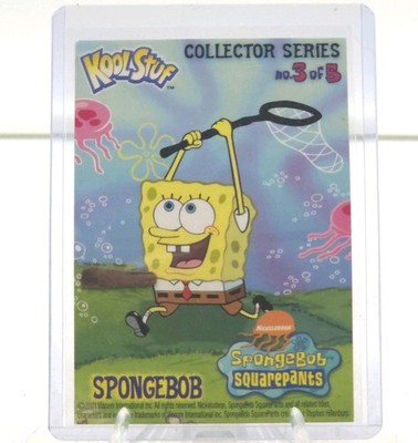 RARE 2001 KoolStuf SpongeBob SquarePants Collector Card #3/5 Viacom VG+