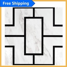 Affordable Retro Vinyl Floor Tiles - 12x12 Peel and Stick - 10 Square Feet