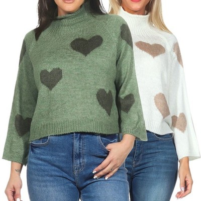 Hailys Damen Strick Pullover Strickpullover Pulli Damenpullover Oberteil Ve44da