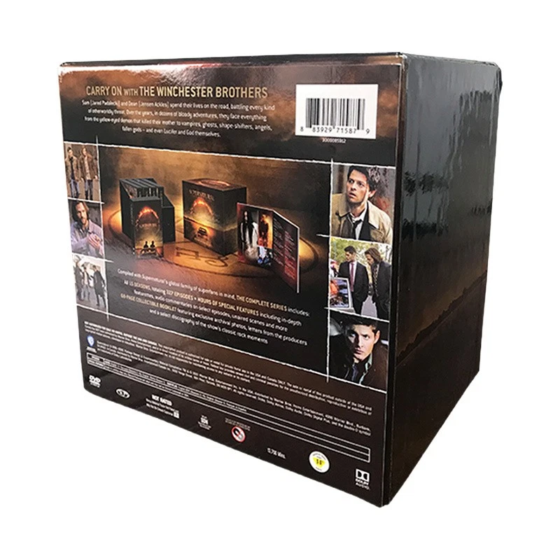 Supernatural Die komplette Serie Staffel 1–15 DVD 86-Disc Box Set Nur Englisch - Bild 2 von 3